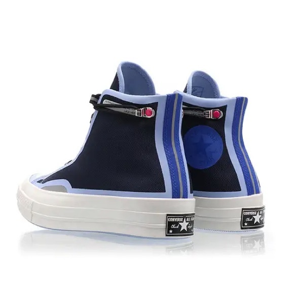 Converse Chuck 70 Hi Fuse Tape Navy Blue Size 6.5 - Picture 3 of 9